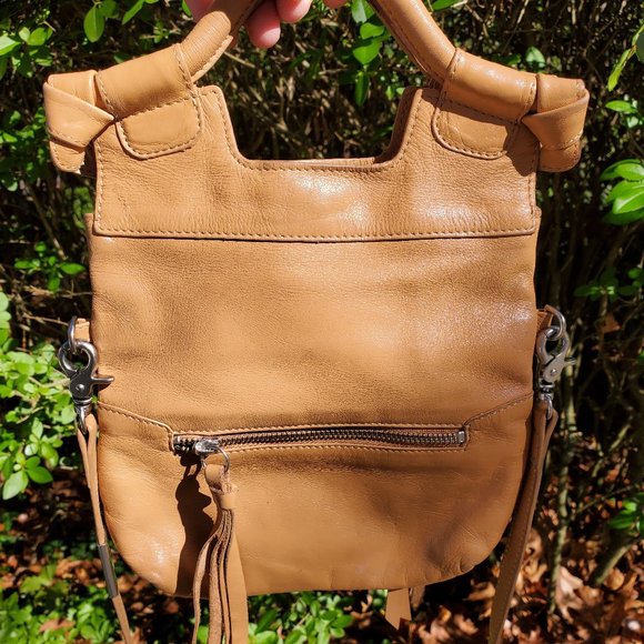 Foley + Corinna Handbags - Foley + Corinna Mini Slim Leather Flap Crossbody Shoulder Bag • 8.5x13x1
